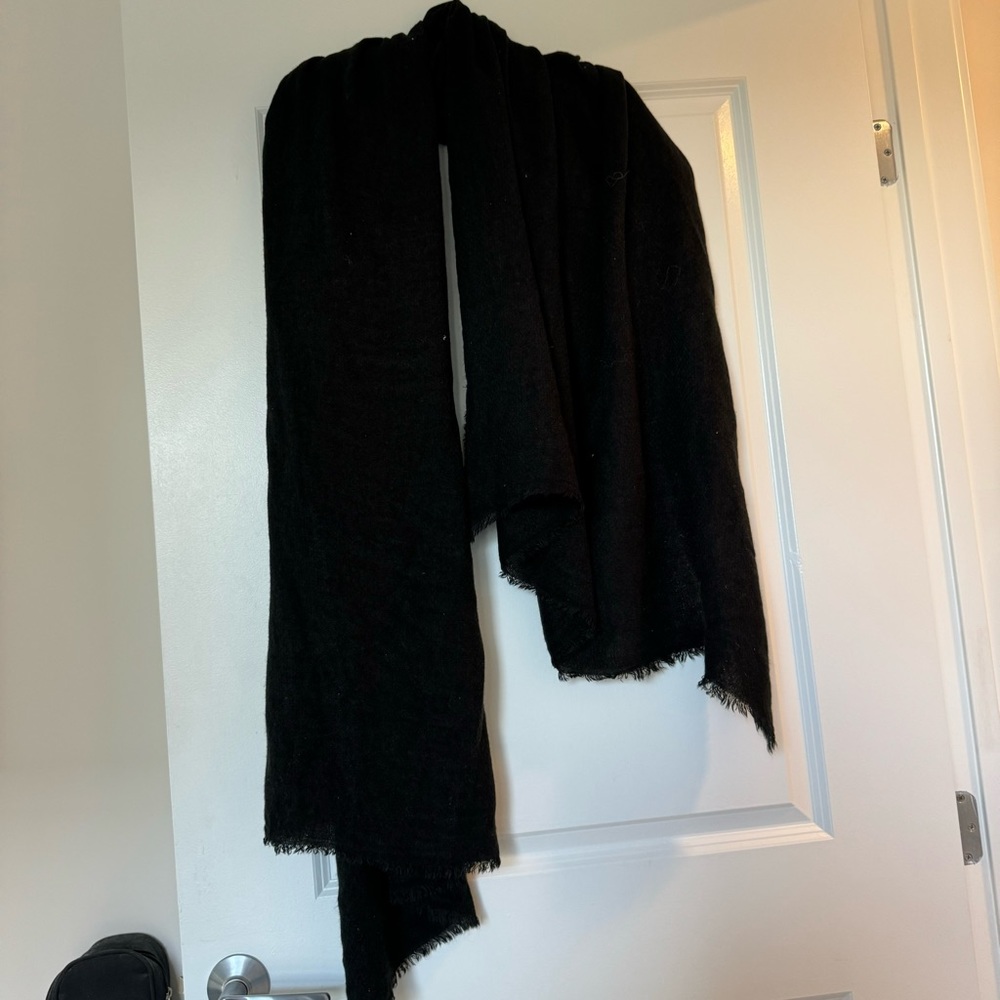 black scarf wide thick long
